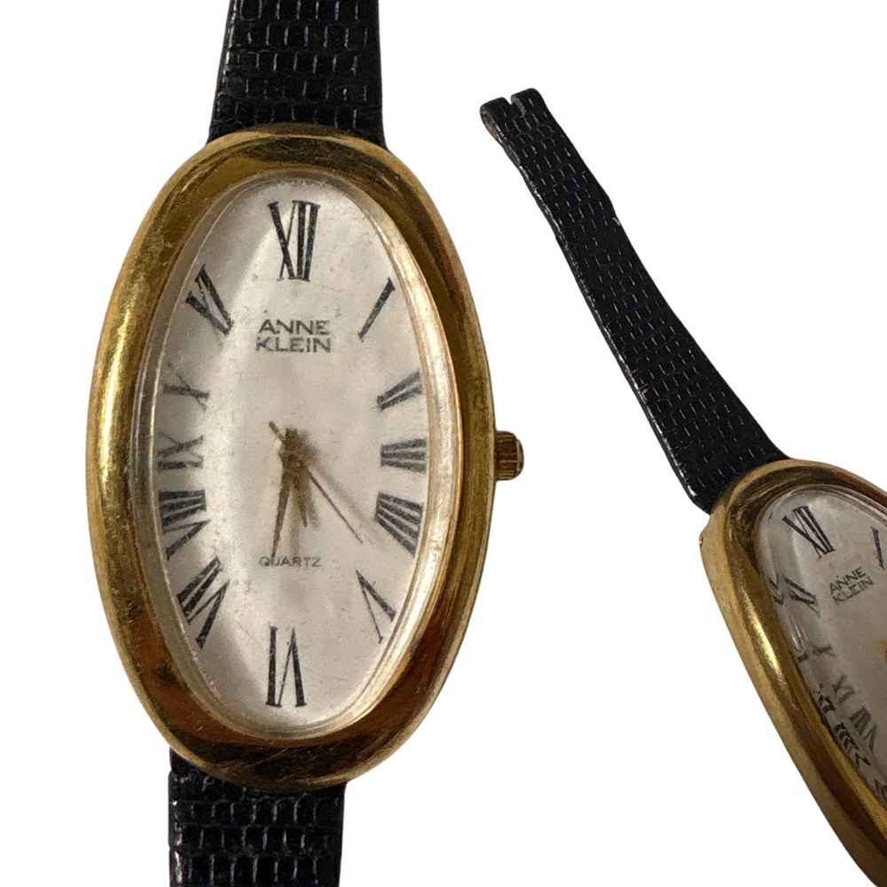 Anne Klein Gold and Black Women's Watch